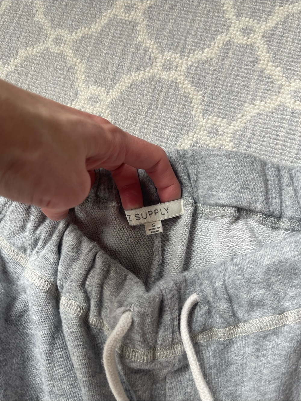 Z Supply Light Heather Gray Drawstring Lounge Pants